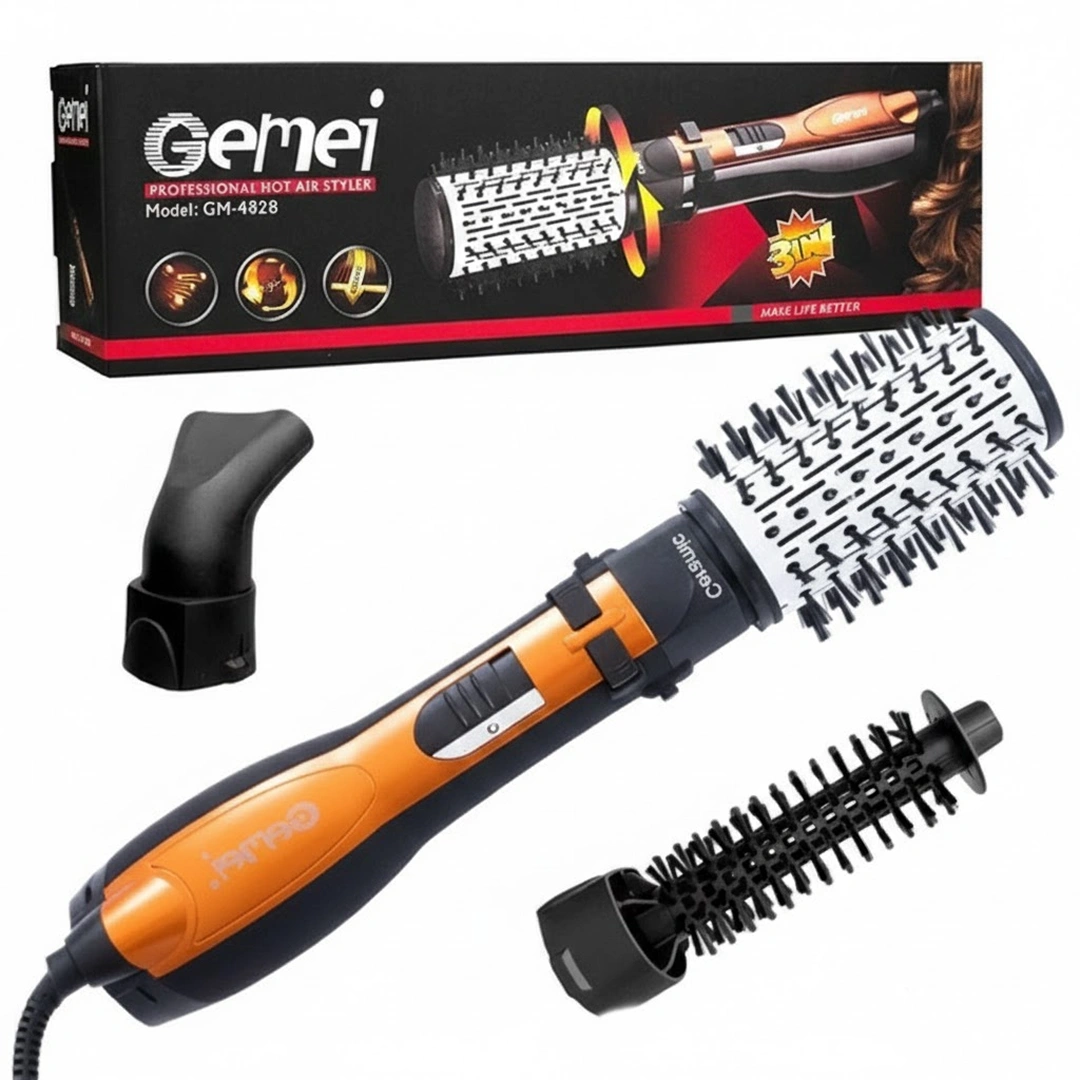 Фен-щітка для волосся 3в1 Gemei GM-4828